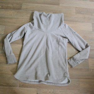 Columbia Cowlneck Pullover Light Gray Sweatshirt Sweater Turtleneck Size Medium